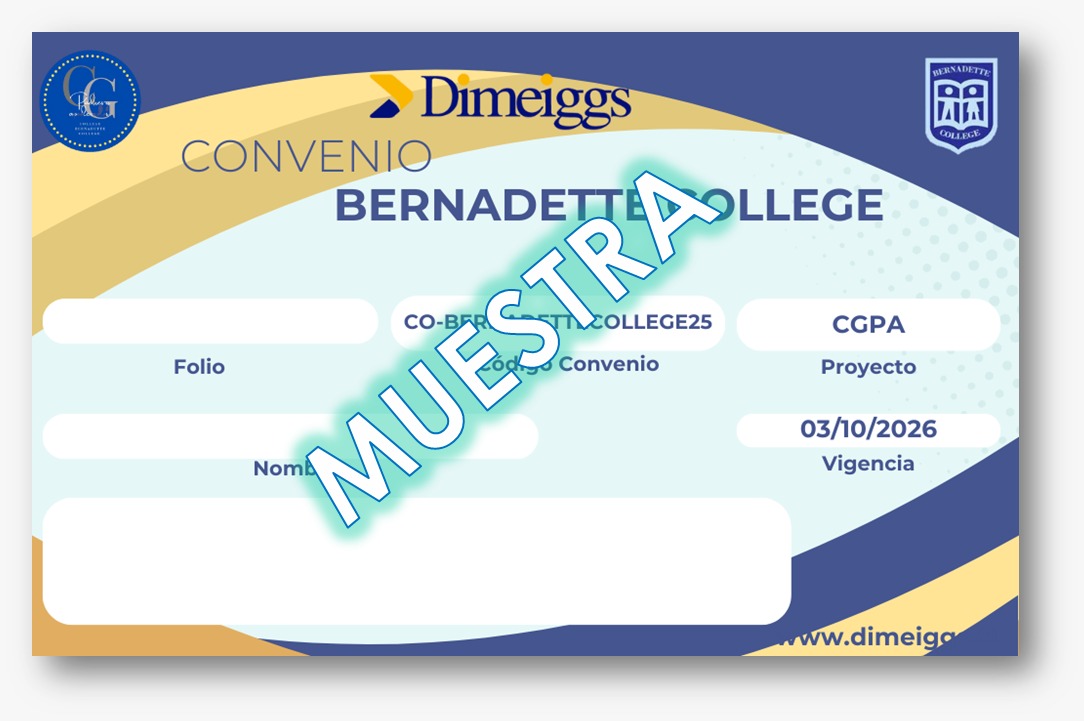 Convenio Bernadette College - Dimeiggs